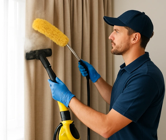 Trusted blind cleaning technician Matty Curtain Cleaning mount-coolum QLD