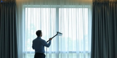 Commercial curtain stain removal service mount-coolum hotels offices restaurants