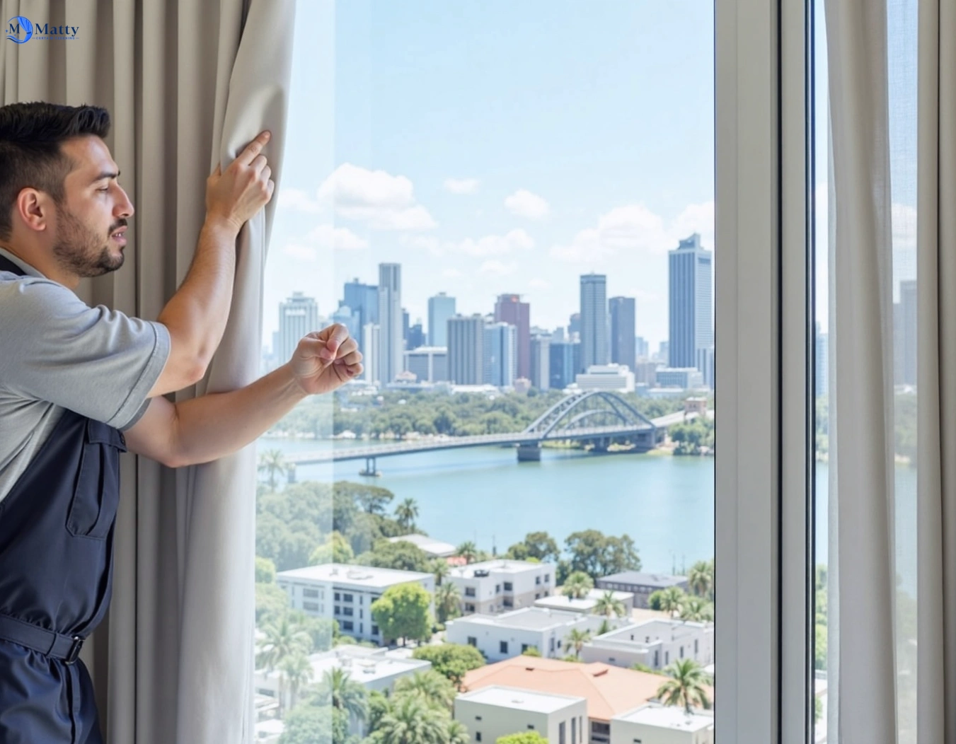 Professional curtain steam cleaning service mount-coolum QLD by Matty Curtain Cleaning