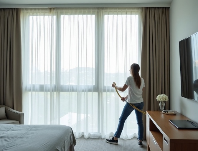 Mount Coolum Sheer Curtain Cleaning